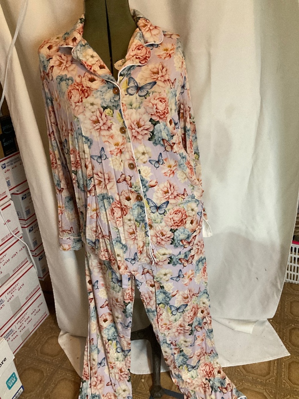Pajamas 2 piece, long sleeves, long pants   W266